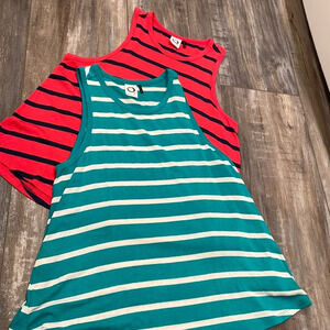 ANTHROPOLOGIE Akemi + Kin Fiza Striped Tank Lot MP